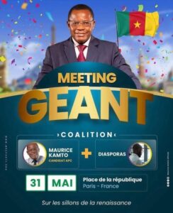 PARIS : MAURICE KAMTO RENCONTRE LA DIASPORA, CE SAMEDI, PLACE DE LA RÉPUBLIQUE