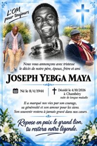 HOMMAGE A JOSEPH YEBGA MAYA : LÉGENDE DU FOOTBALL CAMEROUNAIS ET INTERNATIONAL